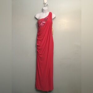 Mignon One-Shoulder Pink Dress size 4